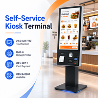 Kiosque de commande automatique OEM ODM pour restaurant, logiciel personnalisé, écran tactile, imprimante de paiement, processeur Intel Core I5, écran LCD 1920x1080