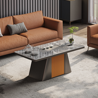 Mesa de Centro y Escritorio de Piedra Moderna Multifuncional para Oficina en Casa, Muebles de Recepción de Oficina de Lujo