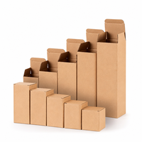Boîte personnalisée en carton ondulé à fond à verrouillage automatique pour pièces de quincaillerie, sans colle, écologique, biodégradable, réutilisable, OEM, ODM, vente en gros
