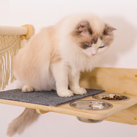 ROPECUBE Meubles muraux modernes pour chats, pour la maison et le bureau, tour d'escalade multi-niveaux, griffoir, hamac de repos