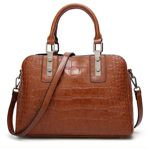 <span class=keywords><strong>Belle</strong></span> élégante dames crocodile style logo personnalisé simple sacs à main épaule - Product Image 1