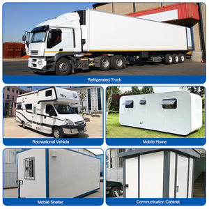 Yüksek mukavemetli FRP duvar panelleri VAN RV kargo kamyon organları aşınmaya dayanıklı dekoratif frigorifik yapı levha FRP sandviç Panel - Product Image 5