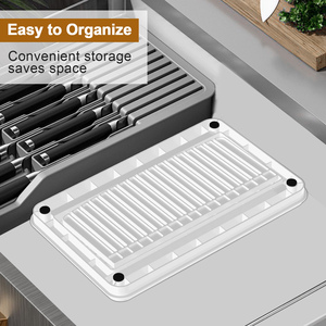 Planche à découper pliable en plastique pour la cuisine, la pâtisserie et la découpe du pain, avec bac à miettes, best-seller 2025 - Product Image 4