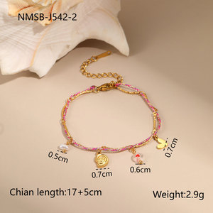 Bracelets et Joncs Hawaïens en Acier Inoxydable 316L, Plaqué Or 14k 18k, Bracelet Cordon Étoile de Mer Océanique pour Femme – Vente en Gros - Product Image 4