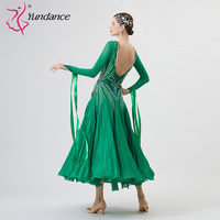 B-22269 personnalisé nouvelle robe de danse de salon standard international robes de danse de salon en soie perlée de haute qualité à vendre