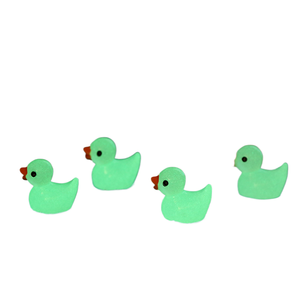 Buena calidad chenjun Moss Micro-paisaje que brilla en la oscuridad pato amarillo pato muñeca colgante accesorios decorativos artesanías de resina pequeño O - Product Image 1