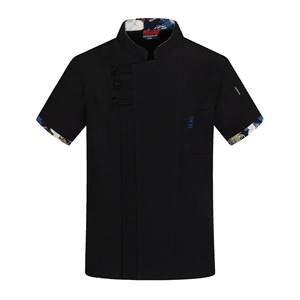 Restaurante Hotel Chef <span class=keywords><strong>Ropa</strong></span> DE TRABAJO Hombres Manga corta Moda nacional Cocina Hotel <span class=keywords><strong>Ropa</strong></span> DE TRABAJO Mujeres Tamaño grande Manga corta - Product Image 4