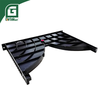 Geteknet Armoire réseau Rack serveur 24 Port Vertical Cable Manager 42u Horizontal 1U Gestion des câbles 19 "Tray for Data Center