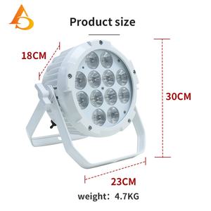 Luz LED Profesional para Escenario, Resistente al Agua, 12x18w, con Batería - Product Image 4