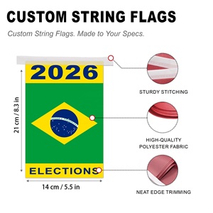 Bandera Personalizada para las Elecciones de Brasil 2026, Producción en Gran Volumen, Diseño Gratuito, Venta al Por Mayor, Fábrica para Eventos - Product Image 2