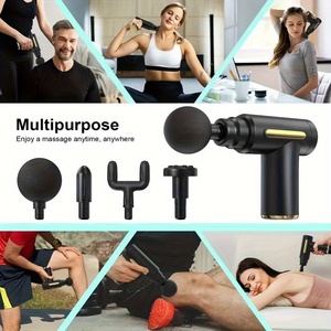 Pistolet de massage <span class=keywords><strong>mini</strong></span> rechargeable chaud et froid pour relaxation musculaire, pistolet fascia avec 6 têtes de massage - Product Image 4