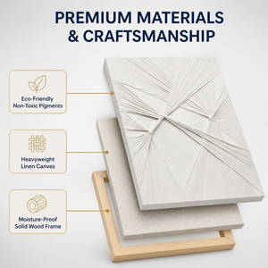 Arte de Pared Texturizado <span class=keywords><strong>en</strong></span> <span class=keywords><strong>Tela</strong></span> Blanca, Cinta Geométrica Tejida Pintada a Mano, Decoración <span class=keywords><strong>en</strong></span> <span class=keywords><strong>Relieve</strong></span> <span class=keywords><strong>3D</strong></span>, <span class=keywords><strong>Pintura</strong></span> con Efecto <span class=keywords><strong>3D</strong></span> Intrincado - Product Image 4