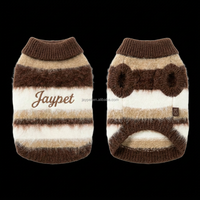 Fabrik-OEM Karierter Baumwoll-Flausch-Hundepullover Warmer Strickpullover für Große Hunde Labrador Golden Retriever Winter Frühling Gemütlich