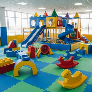 Large Kid <b>Indoor</b> Playground for Shopping Mall with <b>Slides</b>, Ball Pit and Climbing Zone - Product Image 5