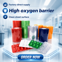 Film blister rigide transparent résistant à l'humidité en PVC/PVDC pour l'emballage des pilules, 60g, qualité pharmaceutique