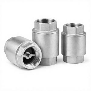 Clapet anti-retour à ressort en acier inoxydable, filetage NPT 1,5 pouces, joint en PTFE, sans alimentation électrique, pour conduite d'eau - Product Image 1