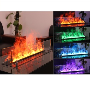 Chimenea Moderna de Acero Inno-living Fire WT60 con Control Remoto, <span class=keywords><strong>Google</strong></span> Home y Llama <span class=keywords><strong>3D</strong></span> para Uso en Hoteles - Product Image 1