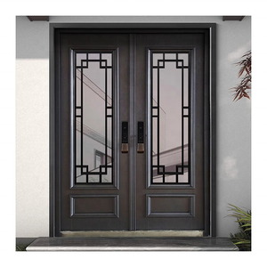 ประตูไม้เนื้อแข็งคุณภาพสูง หรูหรา กันน้ำ กันเสียง สำหรับอพาร์ทเมนต์ วิลล่า ห้องนั่งเล่น และภายนอกอาคาร - Product Image 2