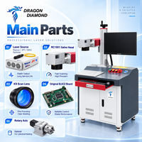 Machine de marquage et de gravure au laser à fibre de haute précision avec dispositif rotatif pour pièces métalliques et bijoux