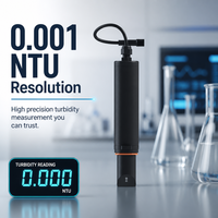 Sensor de Turbidez en Línea ISO 7027, 0-100 NTU, Rango Bajo, Resolución 0.001, IP68, RS485, 4-20mA, para Agua Potable y Tratamiento de Aguas Residuales