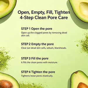 Private Label Tea maschera di <span class=keywords><strong>argilla</strong></span> verde con Avacado pori di pulizia a base di erbe <span class=keywords><strong>naturale</strong></span> maschera di <span class=keywords><strong>argilla</strong></span> Matcha <span class=keywords><strong>per</strong></span> <span class=keywords><strong>il</strong></span> <span class=keywords><strong>viso</strong></span> - Product Image 4