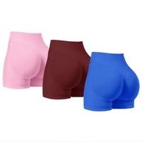 Shorts de compression sans couture en polyamide taille haute pour femme, effet galbant fessier, confort de course assuré, disponibles du S au XL