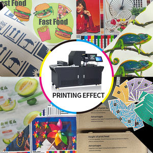 HK-SP1600A-UV נייר הזרקת דיו במהירות גבוהה מדפסת uv מיטה שטוחה i3200 מדפסת קרטון יחיד למכונת שקית - Product Image 3