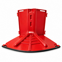 Connecteur d'angle pour barrière anti-inondation incurvée vers l'intérieur en plastique ABS Xianghong XH, panneau de défense contre les inondations portable pour porte de garage et sous-sol