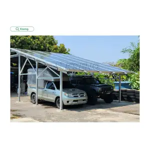 Kseng residenziale Kit Carport solare in alluminio impermeabile solare parcheggio tettoia Carport solare Racking