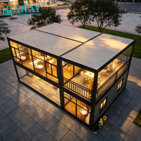 Maison préfabriquée modulaire AKAY à installation rapide, conteneur plat, systèmes électriques et sanitaires dissimulés, petite maison préfabriquée