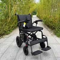 Fauteuil roulant de voyage rigide de luxe ultra-léger, pliable, avec double frein, pour seniors, en stock aux États-Unis, prêt à être expédié