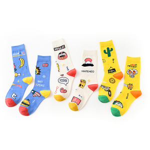 Motif à la mode mignon Kawaii mode personnalisé bonjour mexique bonjour USA dessin animé animaux AB chaussettes - Product Image 6