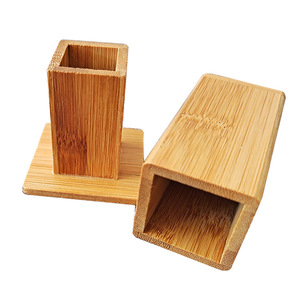 <b>Bamboo</b> toothpick holder with custom logo, portable Japanese style wooden toothpick <b>container</b>, commercial advertising, hotel and - Product Image 4