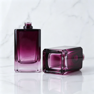 Wholesale Clear Wine Red Vintage Parfum Bottle <b>Empty</b> Luxury 50ml 100ml Glass Perfume Bottles With <b>Box</b> - Product Image 2