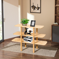 Meubles d'Entrée Slim Vintage Couloir de Luxe Entrée Bambou Dortoir Console Tables Bois Massif Moderne pour Salon