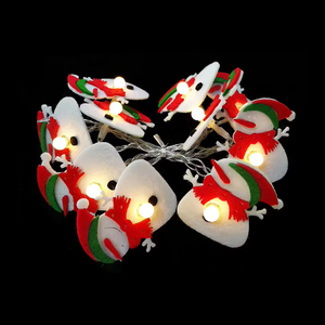 Luces Decorativas Navideñas con Forma de Copo de Nieve, Santa Claus y Muñeco de Nieve, Cadena de Luces LED, Funciona con Pilas, Clasificación IP20, para Hogar, Hotel, Bodas y Fiestas - Product Image 6