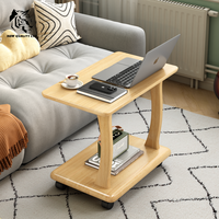 Table basse moderne en bois massif personnalisable pour salon, design écologique, montage facile, prête à être expédiée