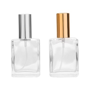 Flaconi Spray in Vetro Trasparente Quadrati Mini da 10ml Ecologici all'Ingrosso, Tappo Roll-on Dorato Lucido, Forma Piatta per Siero per la Cura della Pelle - Product Image 4