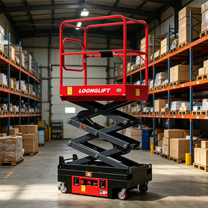Plateforme élévatrice mobile à ciseaux, hauteur de plateforme 3-3,9 m, capacité de charge 240 kg, 1 personne, faible garde au sol - Product Image 3