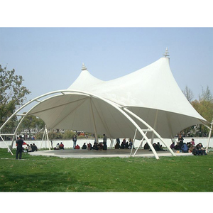 Pérgola Tensada con Toldo de PVDF, Estructura de Membrana Tensada, Toldo para Jardín Comunitario - Product Image 4