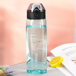 UZSPACE Vente en gros 600ml Motivation Portable Minalistic Creative Teacher Gift Tritan Bouteille d'eau potable en plastique pour adultes - Product Image 5