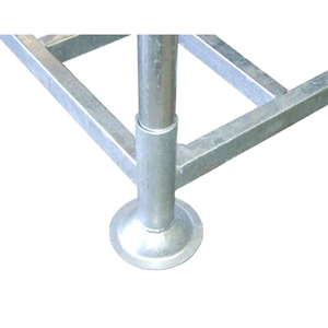 Soğuk oda depolama için ayarlanabilir Euro Post palet rafları tasarrufu M3-2.0T ağır istiflenebilir kaynaklı boru sonrası uzay - Product Image 4