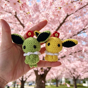 Porte-clés Pokémon faits main au crochet, directement du fabricant, pendentifs personnalisés en forme d'animaux <span class=keywords><strong>de</strong></span> <span class=keywords><strong>dessin</strong></span> animé mignons et doux, écologiques et durables - Product Image 4