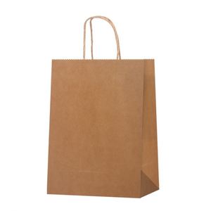 Bolsas de Papel Kraft Reciclables y Ecológicas con Impresión Personalizada X323 para Supermercados, Comida para Llevar, Ropa, Regalos, con su Propio Logotipo - Product Image 1