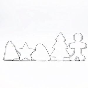 Nouvel arrivage de moules à biscuits de noël en acier inoxydable, ensemble de moules à pression, outil de timbre - Product Image 3