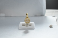 Bijoux de haute qualité 2024 Lec Out 5A Zircon Diamant Argent Sterling 925 Micro Pavé Pendentif rond pour homme