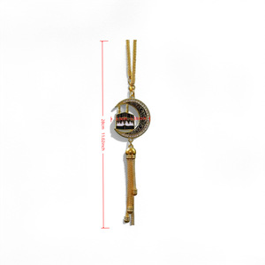 Pendentif en forme de lune en alliage de zinc pour voiture, ornement suspendu, décoration islamique musulmane, accessoires pour le Ramadan, idée <span class=keywords><strong>cadeau</strong></span> pour l'Aïd Moubarak - Product Image 5
