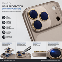 Protection d'objectif d'appareil photo magnétique fiable pour 17 Pro Max, verre optique 9H Ultra-HD, nano-revêtement 28 couches, usage quotidien