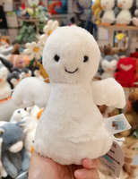 Peluche fantôme blanche super douce pour Halloween, jouet pour enfants, poupée fantôme, cadeau d'Halloween