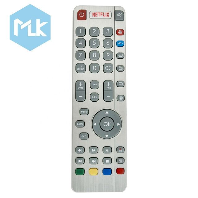 MLK New SHWRMC0116 Remote Control with YoTube Buttons Use for Sharp Aquos RF Smart TV
